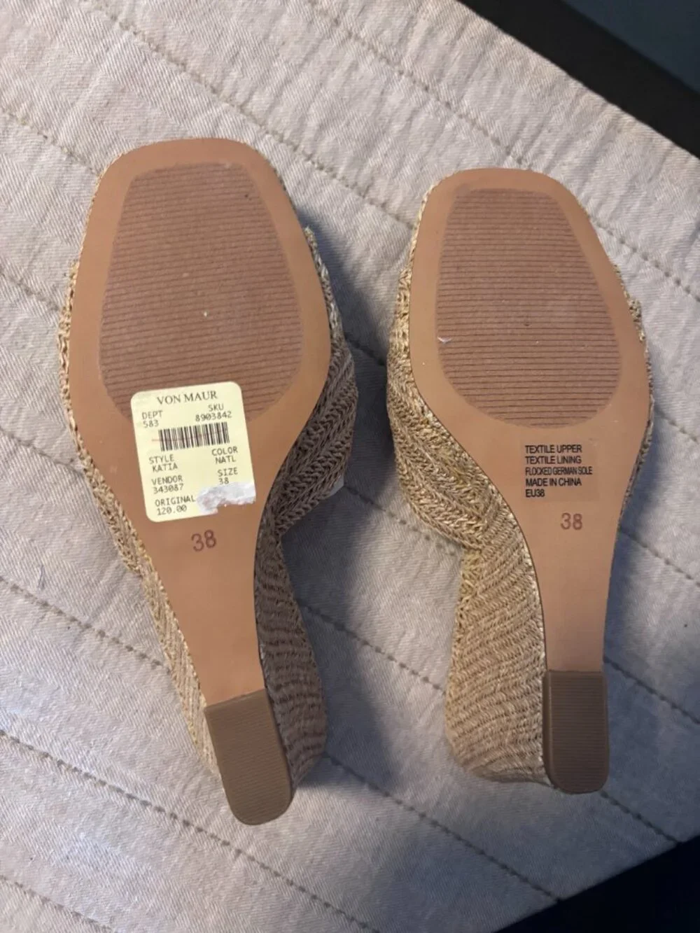 Silent D Katia Wedges Natural